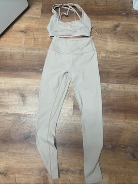 BYLT Basics Light Beige High-Waist Leggings